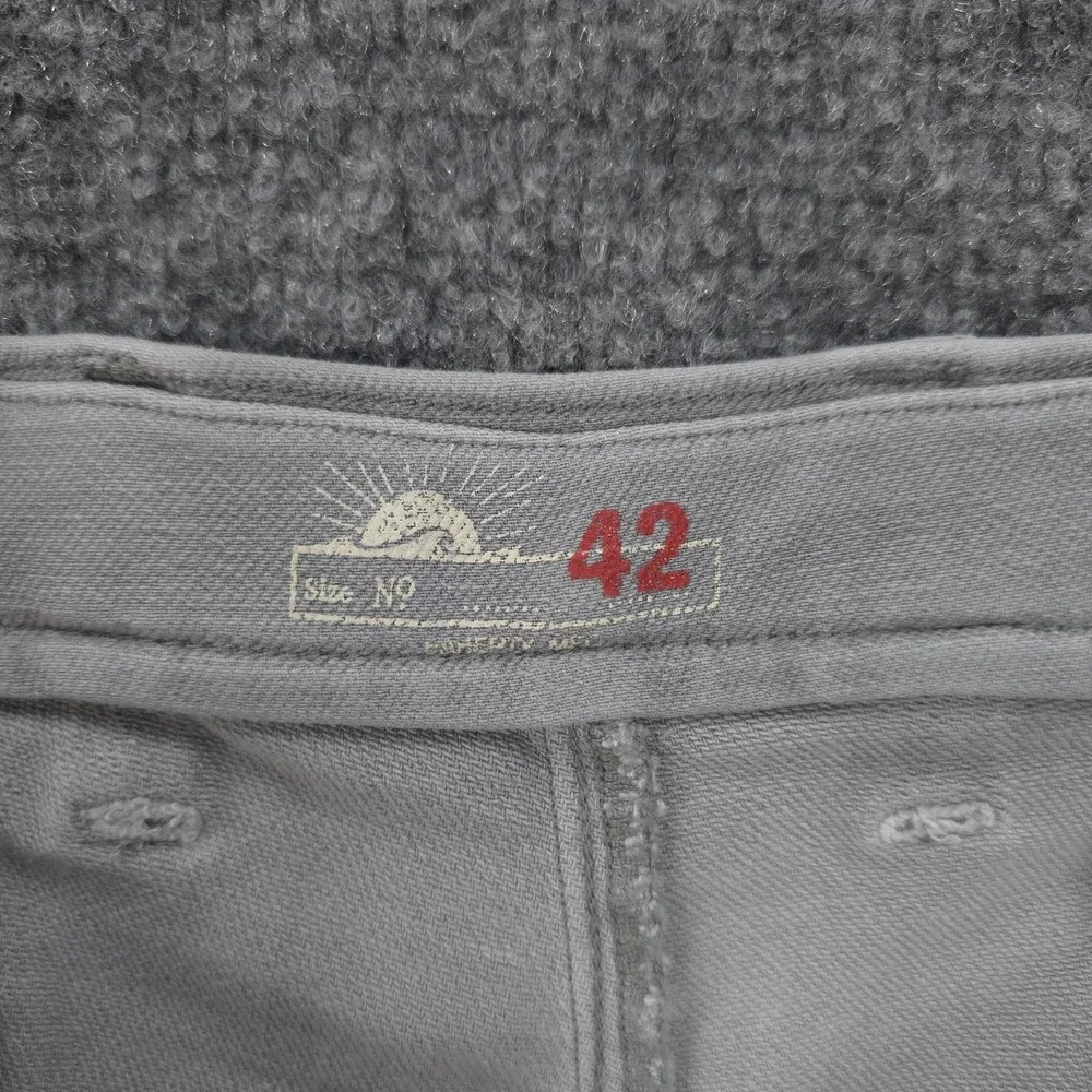 Faherty Shorts Mens 42 Gray Terry Stretch‎ Chino Casual Summer Travel Comfort